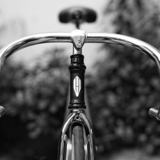Cadre de vélo gainé de cuir
